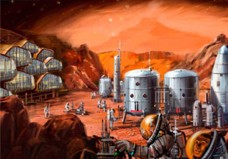 Illustration for article titled Could SpaceX land the first humans on Mars?
